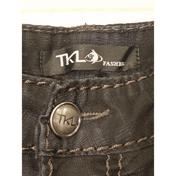 TKL Kosmo Lupo Mens Jeans Clubwear Black Sizes 30 - Picture 2 of 16